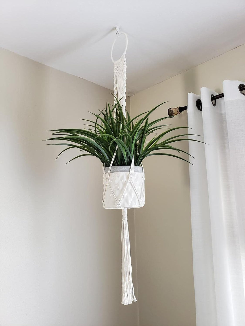 Cuttte Macrame Plant Hanger Indoor Outdoor Hanging Planter Basket