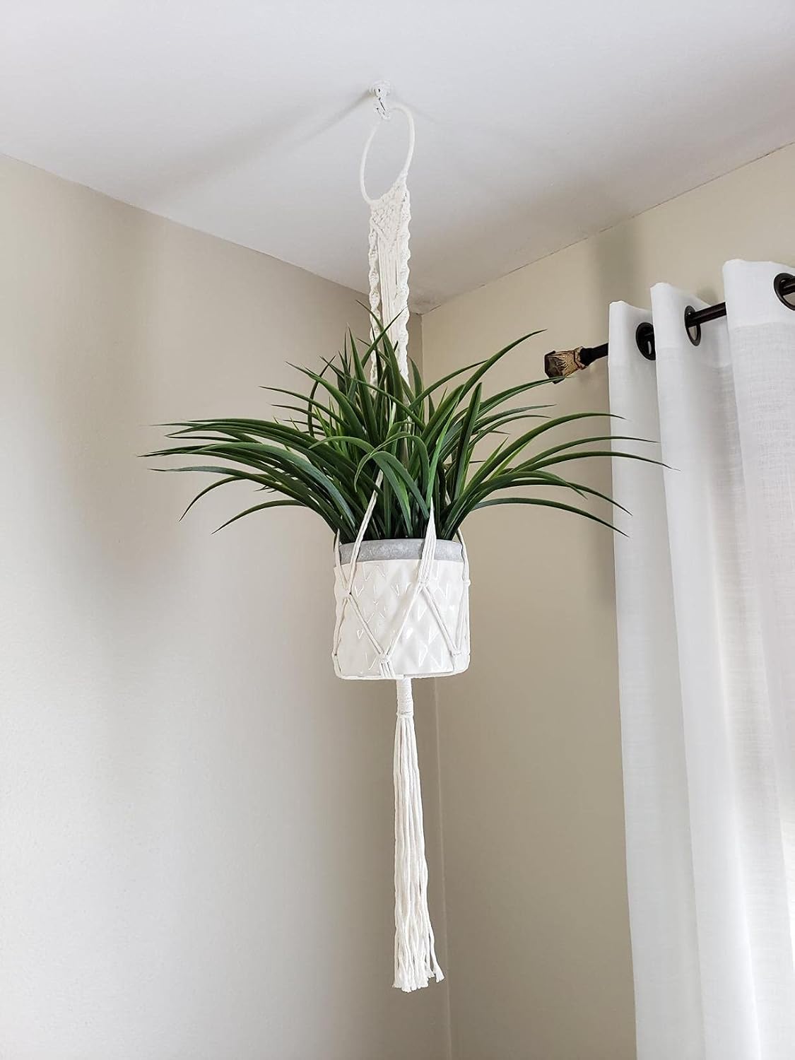 Cuttte Macrame Plant Hanger Indoor Outdoor Hanging Planter Basket