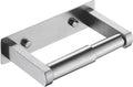 Pokim Brushed Nickel Toilet Paper Holder,Self Adhesive or Screw Wall Mount Toilet Roll Holder Stainless Steel Double Post Tissue Holder for Bathroom,Commercial Toilet Paper Dispenser