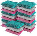 Dish Sponges for Kitchen(30 Pcs) Non-Scratch Scrub Sponges for Dishes, Pots, Pans, Glass, Stainless Steel & Nonstick Cookware–Odor-Resistant, Quick-Dry, Flexible, Durable & Reusable Cleaning Scrubbers
