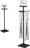 Umbrella Bag Stand, Wet Umbrella Stand with 220 Umbrellas Bags, Black