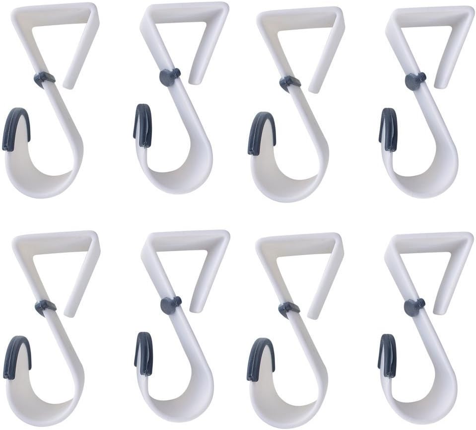 Black Duck Brand Over-the-Door Hooks – Heavy Duty Plastic Door Hangers with Non-Slip Rubber Grips – Fits Most Standard Doors – No Tools or Drilling – Ideal for Towels, Robes, Bags, and Coats