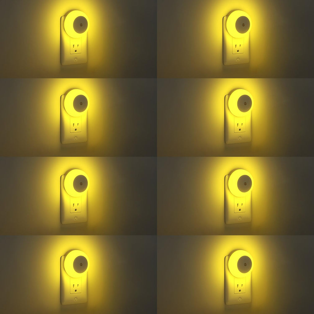 fesnne Night Light, Night Lights Plug into Wall, Dusk to Dawn Sensor, Amber Led Night Light 0.5W, 8 Pack Nightlight for Adults, Bedroom, Bathroom, Hallway, Kitchen