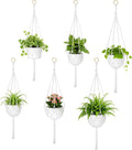 6 Pack Macrame Plant Hanger Indoor Hanging Planter for Plants Holder