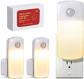 Enhon 3 Pack 4 in 1 Home Emergency Power Failure Night Lights, Warm White