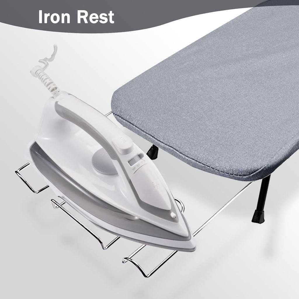 SheeChung Small Ironing Board with Rest,Mini Foldable Iron Board,32" Lx12 W