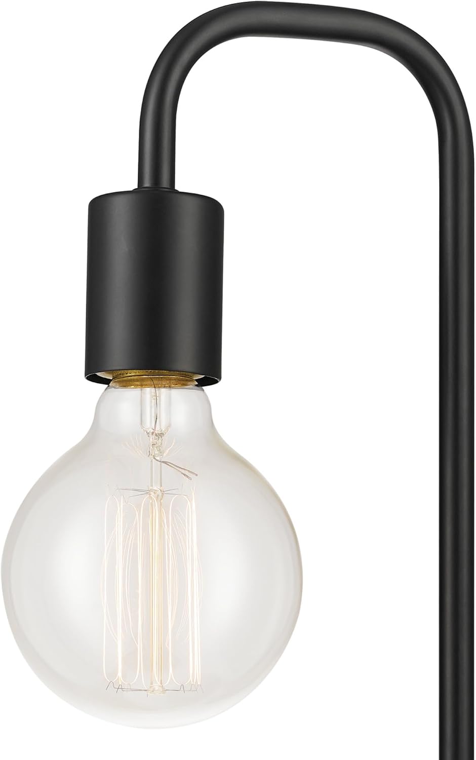 Globe Electric 12920 Holden 18" Table Lamp, Satin Black, Modern, Night Stand, Bedroom Décor, Living Room, Bedside Light