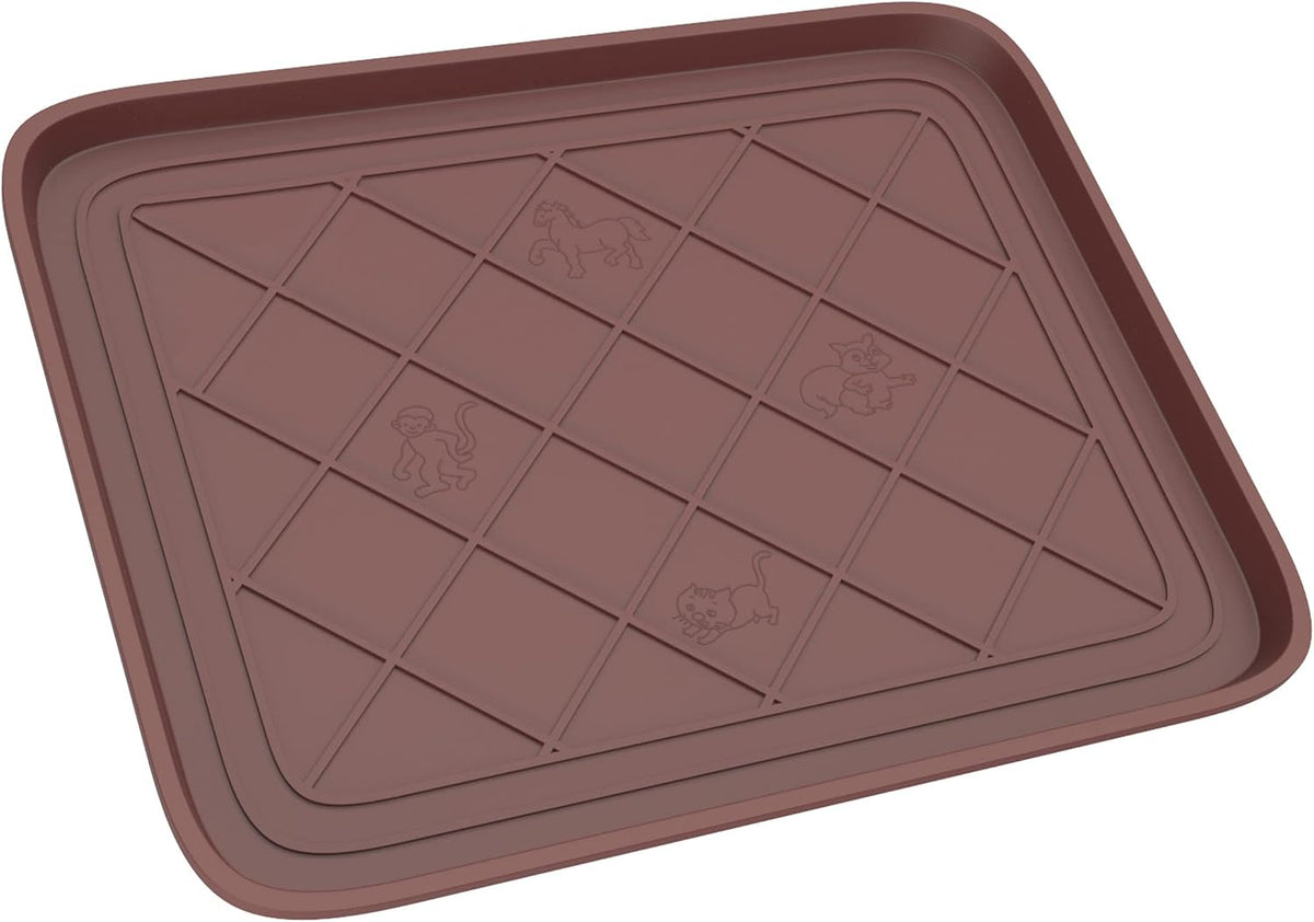 Stalwart All Weather Boot Mat, Brown, 19.75" x 15.5"