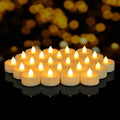 24 Pack Tea Lights Candles Battery Operated Flameless LED Tealights