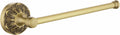 Antique Brass Hand Towel Bar, 12 inch Open-Ended Small Towel Holder Wall Mounted, Vintage Gold Decorative Bathroom Accessories, Brass Petal-Relief Series