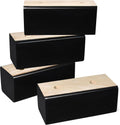 Wood Bed Risers (Black, 2 inch)