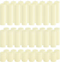 48-Pack Ivory Unscented Pillar Candle Set