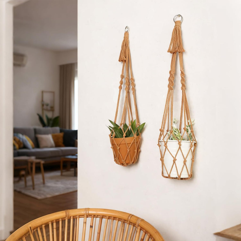 Artilady Macrame Hanging Planter for Indoor Plants Boho Plant Hanger Holder