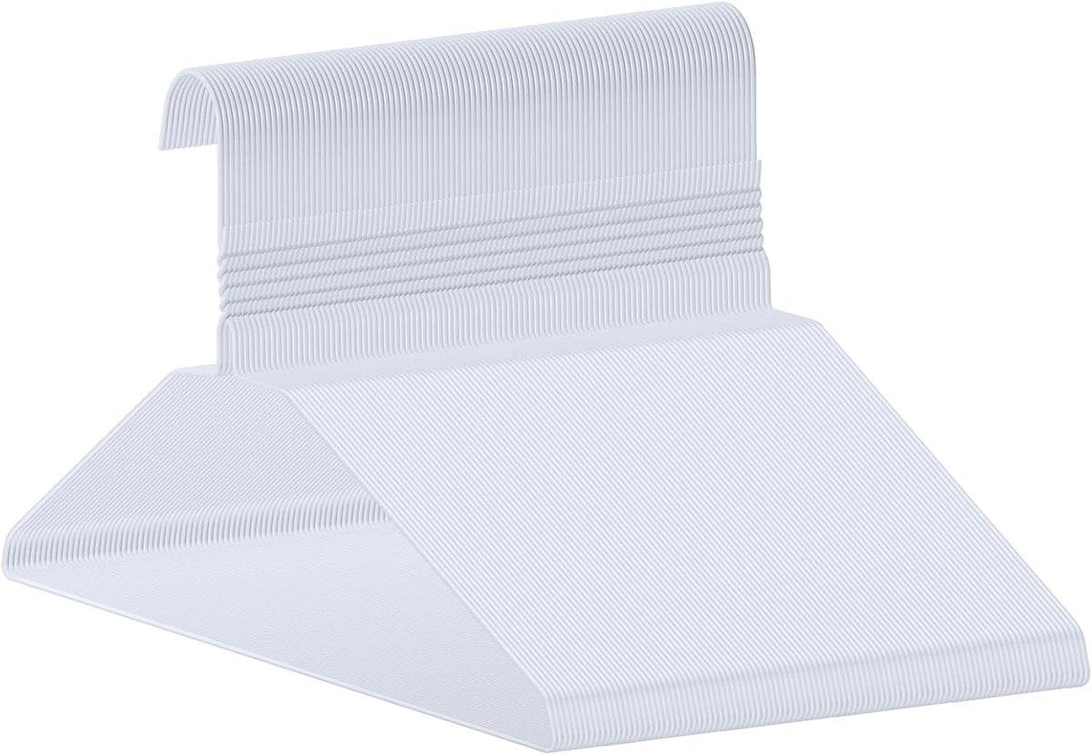 FUDESY Metal Wire Clothes Hangers 100 Pack Bulk Space Saving, 16 in, White