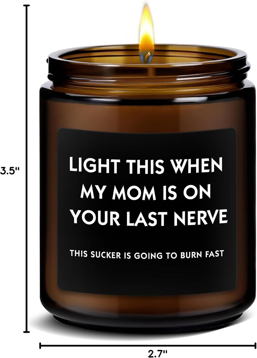 Best Gifts for Dad, Funny Christmas Father's Day Birthday Gift from Daughter Son, New Dad Men Fathers Gifts Lavender Scented Candle