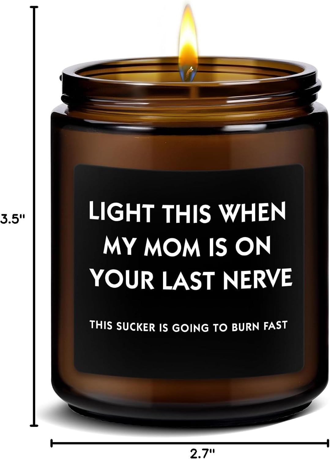 Best Gifts for Dad, Funny Christmas Father's Day Birthday Gift from Daughter Son, New Dad Men Fathers Gifts Lavender Scented Candle