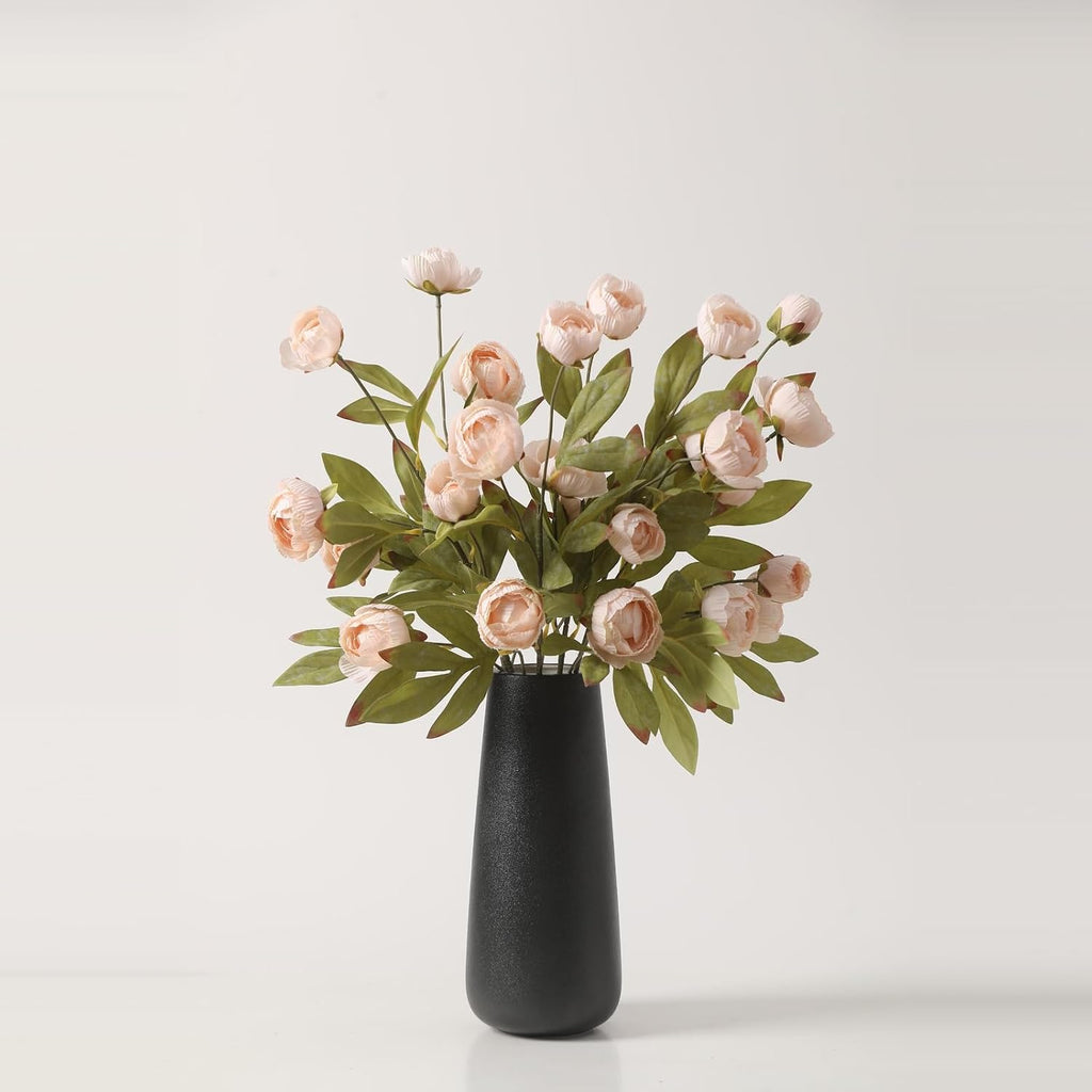 Peonies Artificial Flowers Champagne Faux Flowers for Vase Silk Flowers