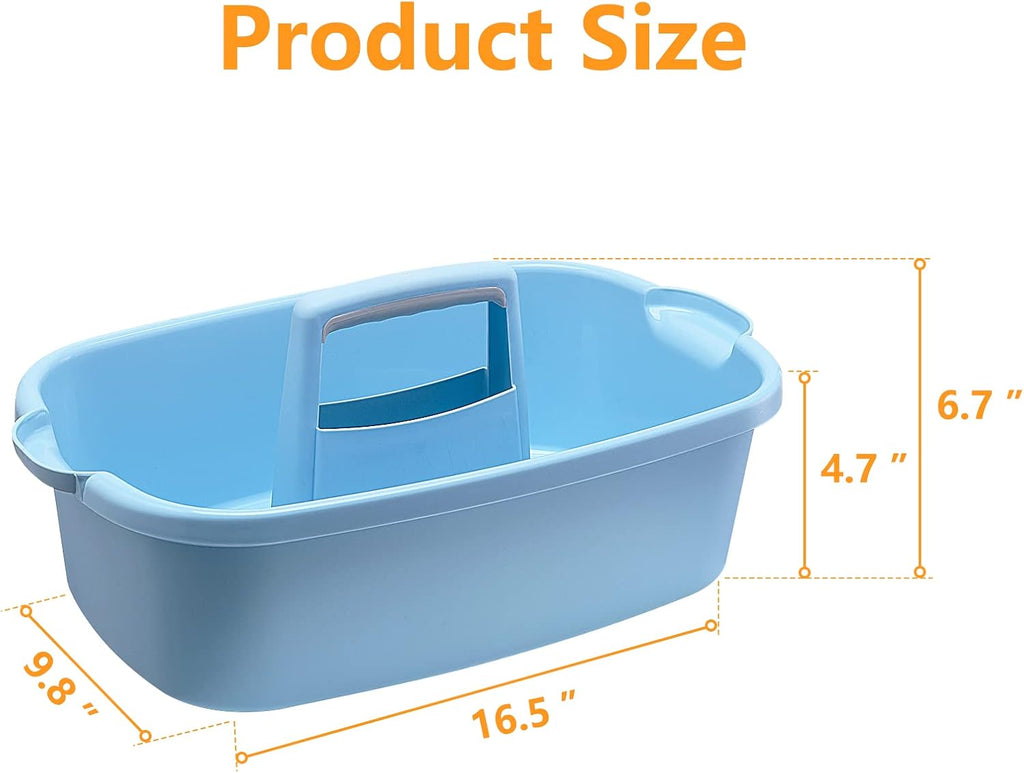 Goderewild Cleaning Caddy with Handle, Shower & Under Sink Basket, Blue
