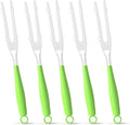 5PCS Duster Refills Folding Handles Set Compatible with Swiffer Dusters,Disposable Static Dust Removal Brush Handle for Dusting Electronics,Furniture,Blinds,Ceiling Fans (5, Green)