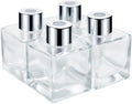 50ml Fragrance Glass Reed Diffuser Bottles Set of 4 Jars