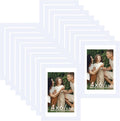 JCJMY 18 Packs 4x6 Picture Frames White, 4x6 Frames Bulk, Gallery Wall Frame Set, 4 by 6 Frame Set of 18, Collage Wall Decor Photo Frames Set for Wall Hanging and Tabletop, White
