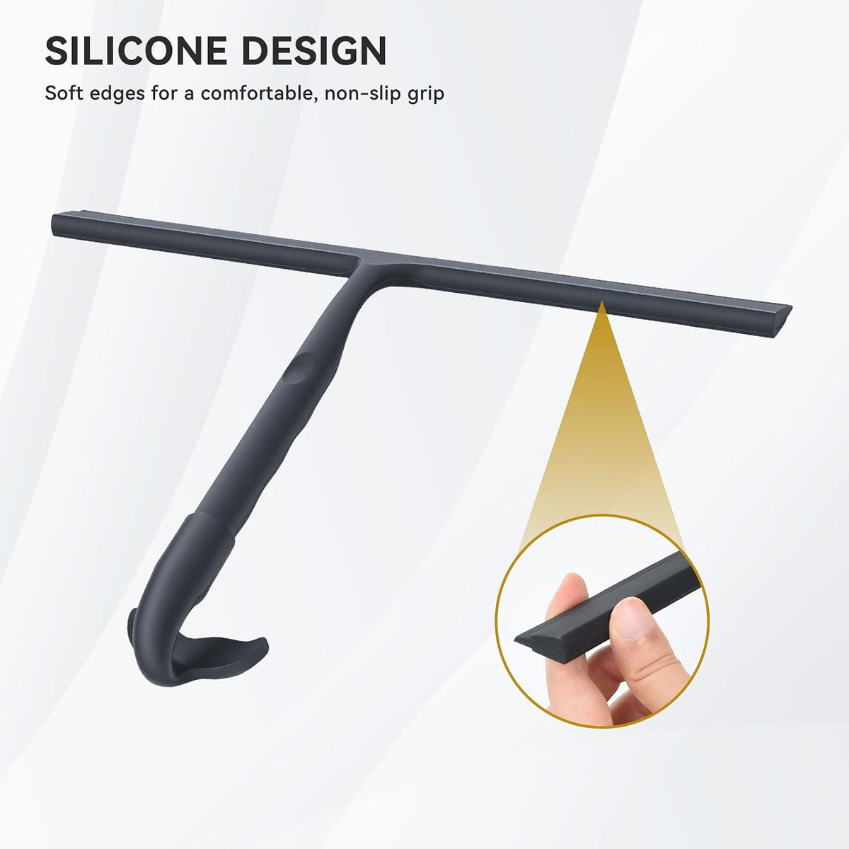 OTraki Silicone Shower Squeegee for Glass Doors 13 Inch Bathroom Squeegee
