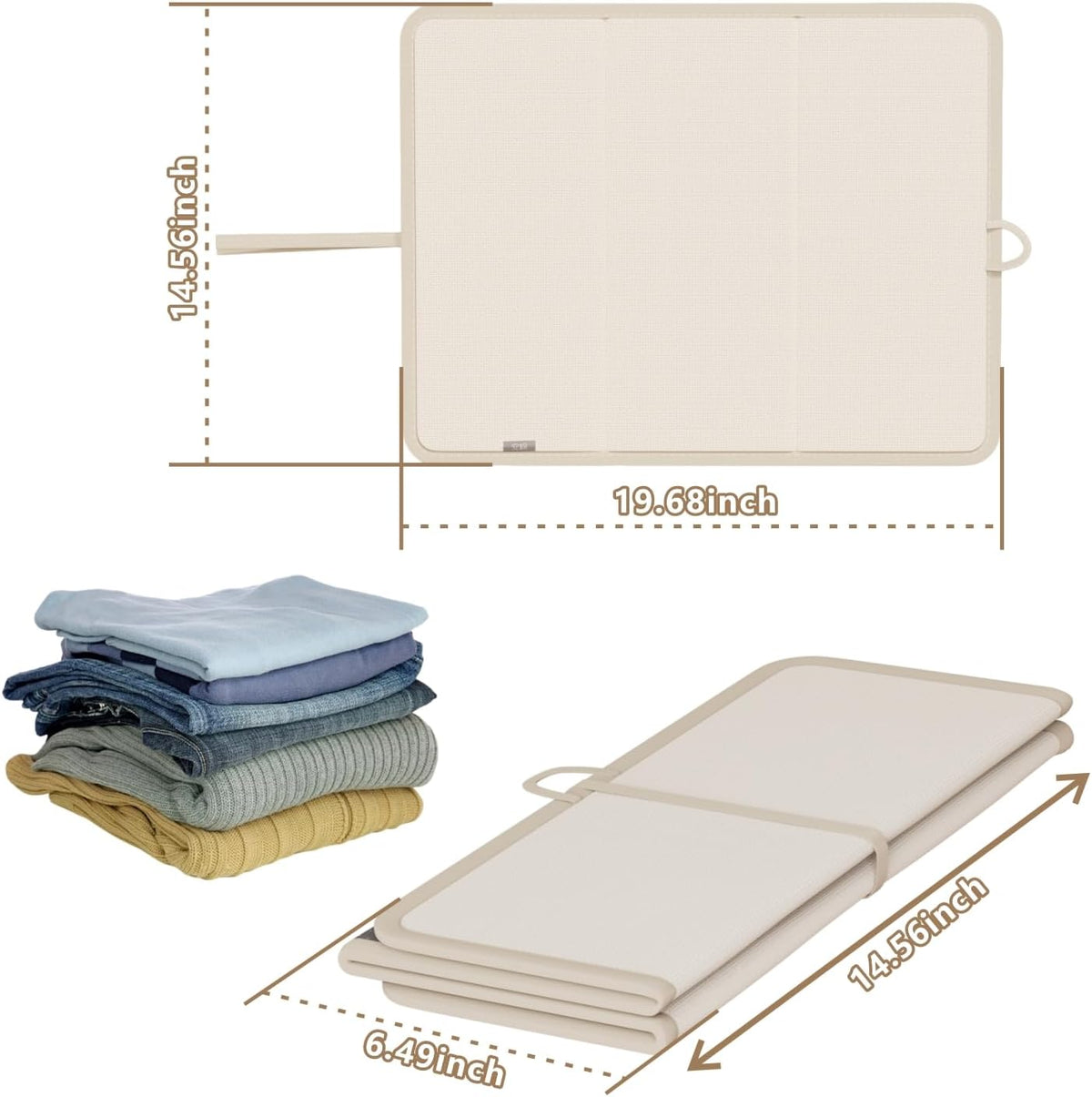 Foldable Ironing Mat for Tabletop, Dormitory, RV, 20x15 Inch