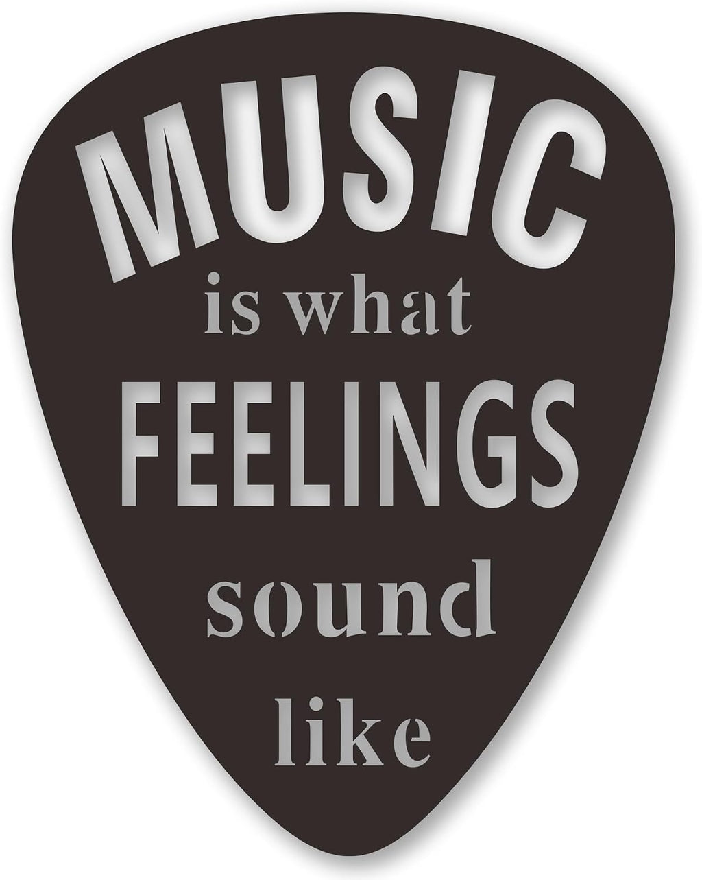 Rajukit Guitar Pick Metal Wall Art, Music Decor for Studio r11x8.7