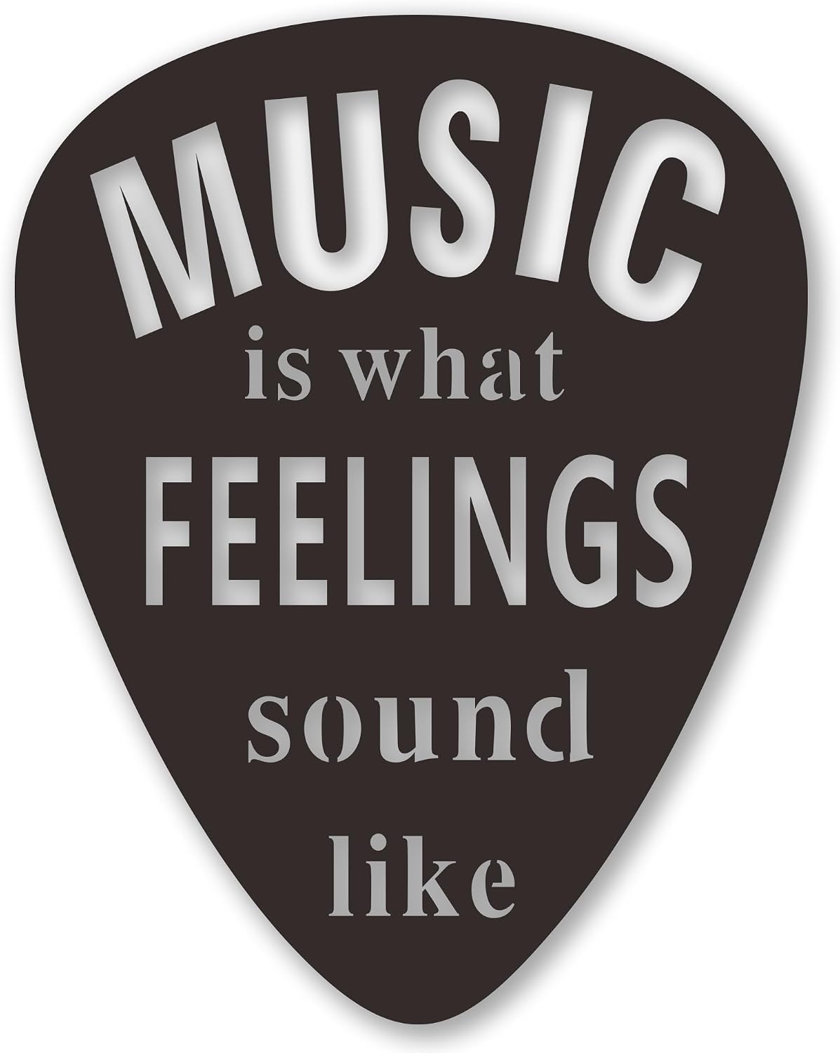 Rajukit Guitar Pick Metal Wall Art, Music Decor for Studio r11x8.7