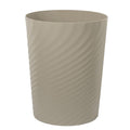 UUJOLY Plastic Small Bathroom Trash Can Wastebasket Garbage Can, Khaki