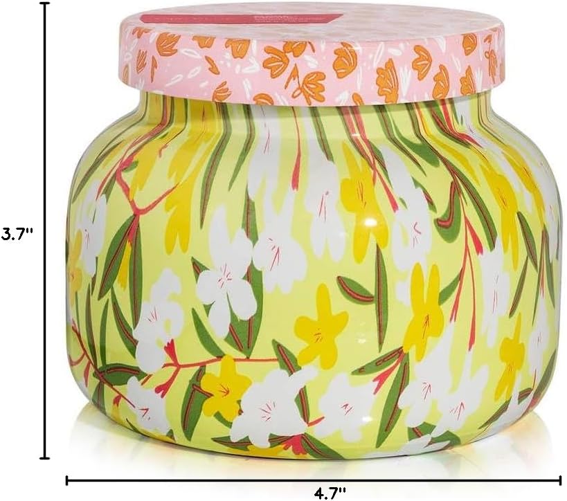 Capri Blue Scented Candles - Pattern Play Glass Jar Candles - Long Lasting Soy Wax Blend - Luxury Home Decor - Notes of Orchid, Jasmine, Gardenia & Floral Musk - Gifts for Women (Aloha Orchid, 19 oz)
