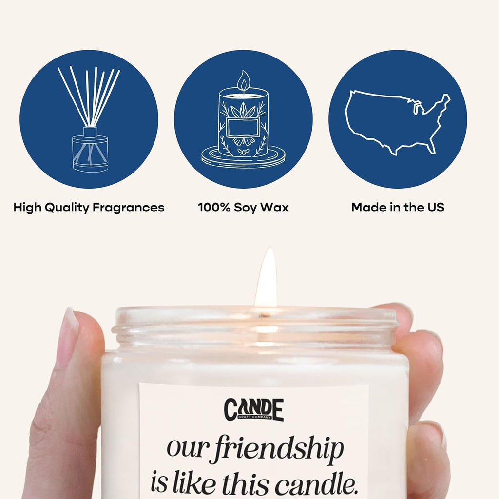 CANDECraftCo Smells Like an Eagles Win, 8 oz Candle, Bourbon Vanilla