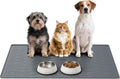 Large Dog Mats for Food and Water, 40"x30" Waterproof Pet Food Mats for Floor Nonslip Silicone Bowl Mats with Raised Edges