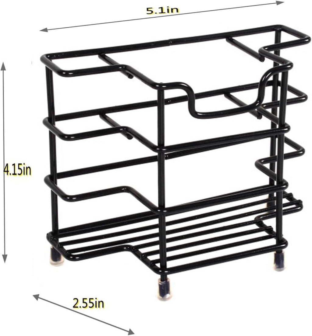 Toothbrush Holders for Bathroom, 3-Slot Black