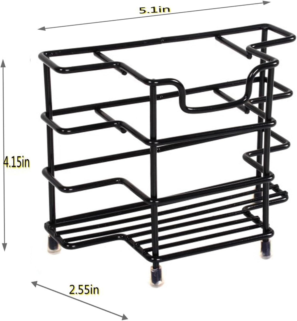 Toothbrush Holders for Bathroom, 3-Slot Black