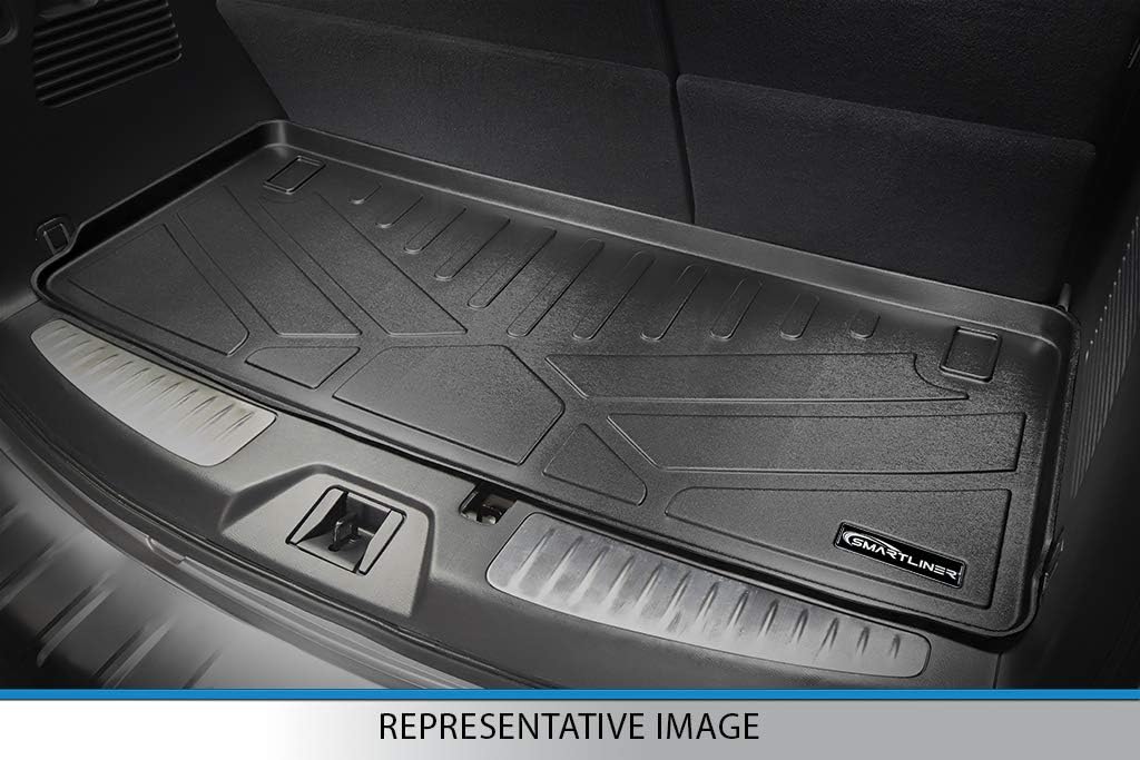 SMARTLINER All Weather Custom Fit Cargo Trunk Liner Floor Mat Behind 3rd Row Seat for 2014-2019 Toyota Highlander