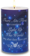 Rhytsing Memorial Gift - Battery Operated Flameless Candles with Timer Function, Real Wax LED Sympathy Candle for Loss of Mom, Father. Remembrance, Funeral, Grieving - D4 inches x H6 inches