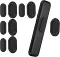 PATIKIL Magnetic Remote Control Holder Wall Mount, Silicone Remote Control Organizer Strong for tv Remote Control Air Conditioning, 5 Pcs, Black