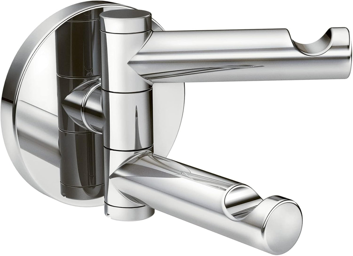 Moen YB0402CH Align Modern Double Swivel Robe Hook, Chrome