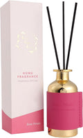 Reed Diffuser Set, Pretty Valley Home Diffuser 80Ml / 2.7 fl OZ Gift Box - Includes Reed Diffuser Sticks, Long Lasting Fragrance Oil and Glass Bottle for Office Living Room Decor (Rose Petals)