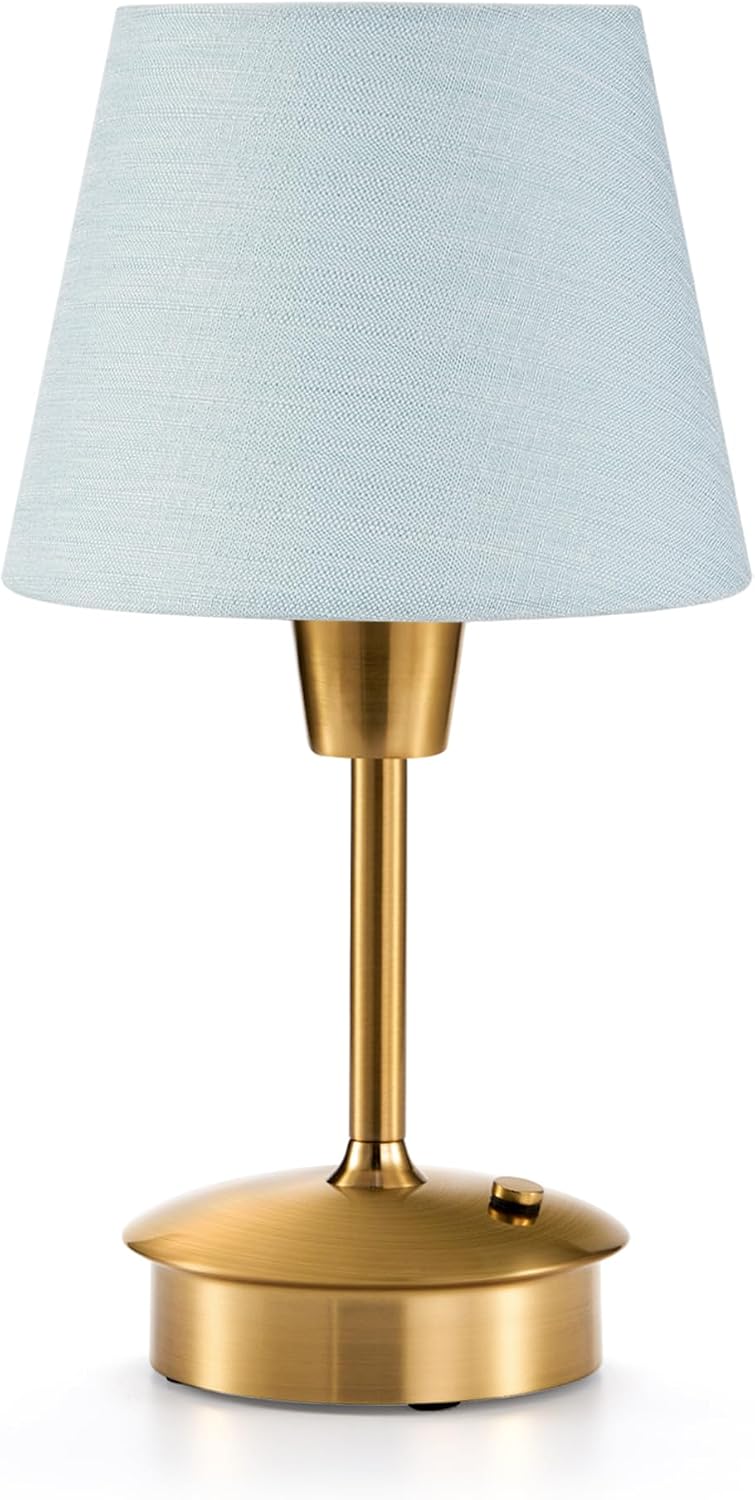 UMEXUS 9.8'' Small Cordless Table Lamp, 5200mAh Battery Operated Touch Lamp