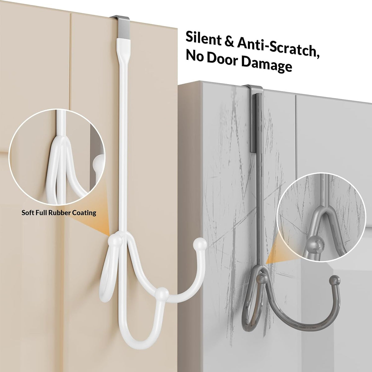 Over The Door Hooks, Door Hooks for Hanging Towels, Coats, Robes