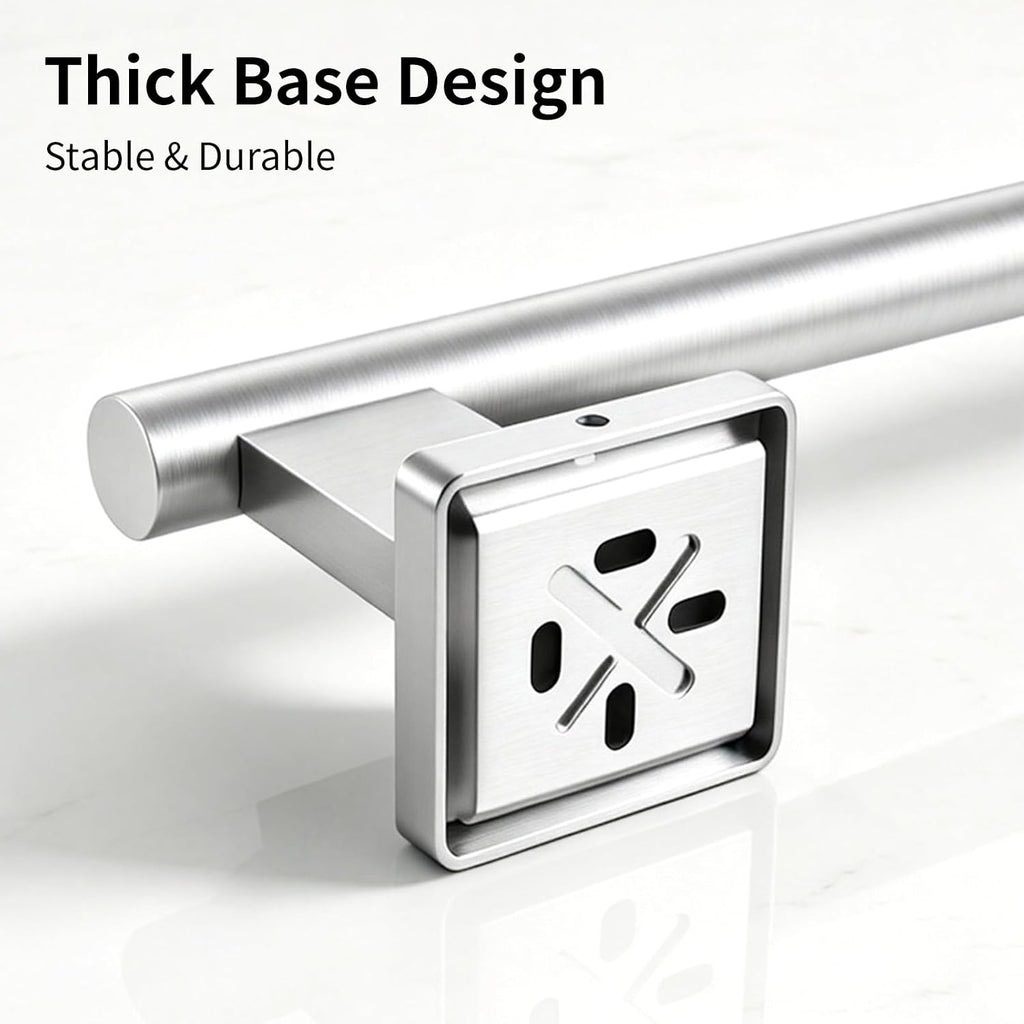 Brush Nickel Towel Bar, 24 Inch Towel Racks for Bathroom Wall Mounted