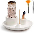 Palo Santo Sticks Holder, 4 in 1 Incense and Candle Holder White