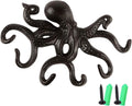 MDLUU Octopus Hook - Nautical Wall Key Holder, Antique Cast Iron Hook for Coat, Hand Towel, Bathrobe, Jacket