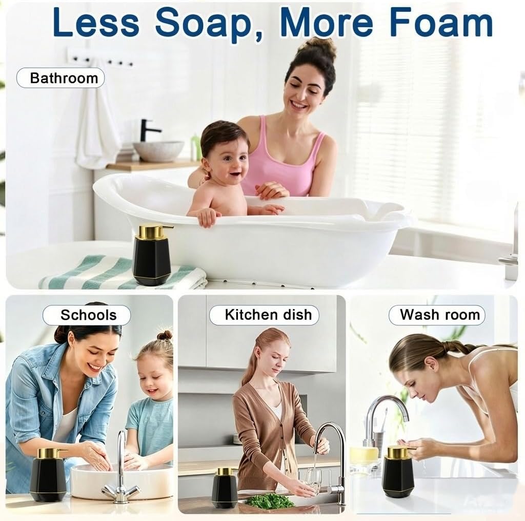Natheeph Foaming Soap Dispenser 12oz Foam Hand Soap Dispenser Bathroom