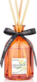 M&SENSE Reed Diffuser, Madagascar Vanilla, 7.7 oz Natural Essential Oil