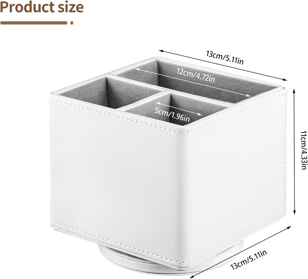 360° Spinning TV Remote Control Holder,Pen Caddy/Cup,Art Supplies Organizer