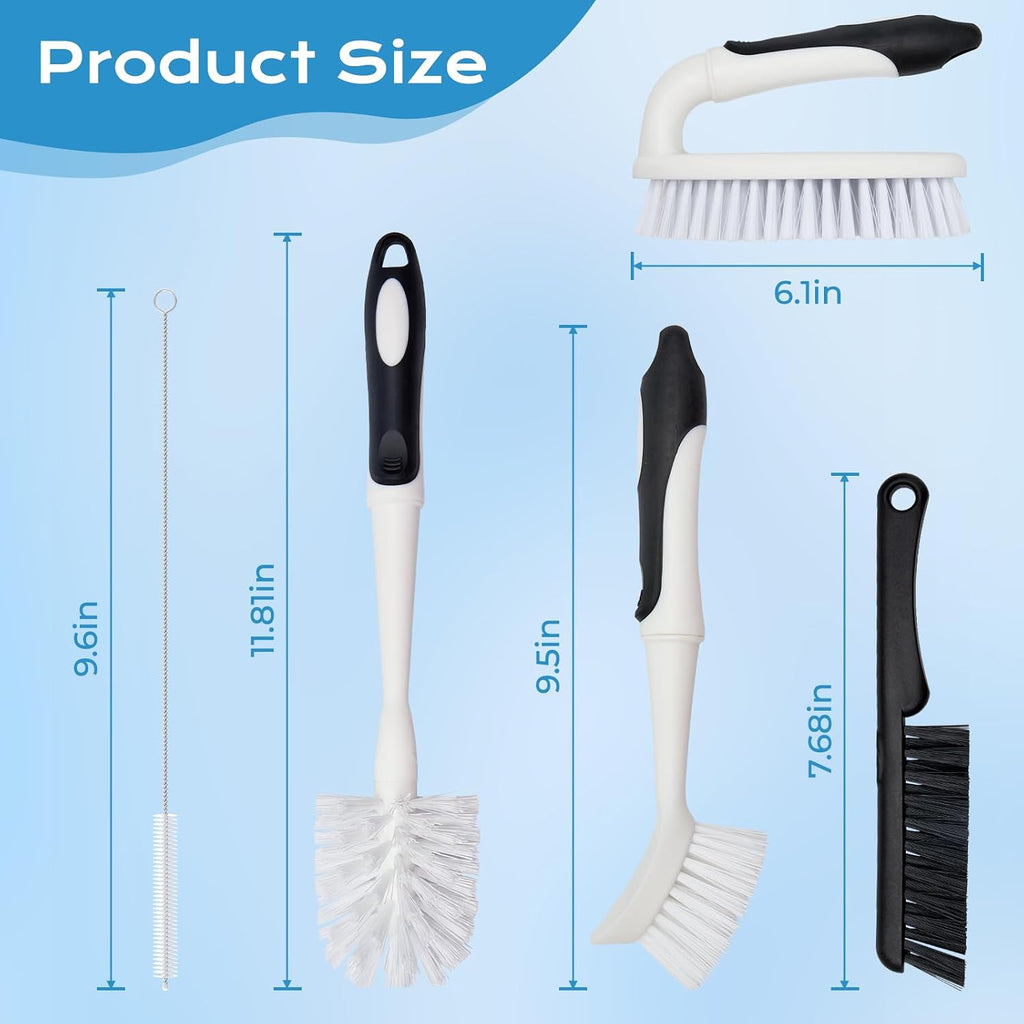 8 Pack Cleaning Brush Set Kitchen Brush Scrub Brush Set for Household