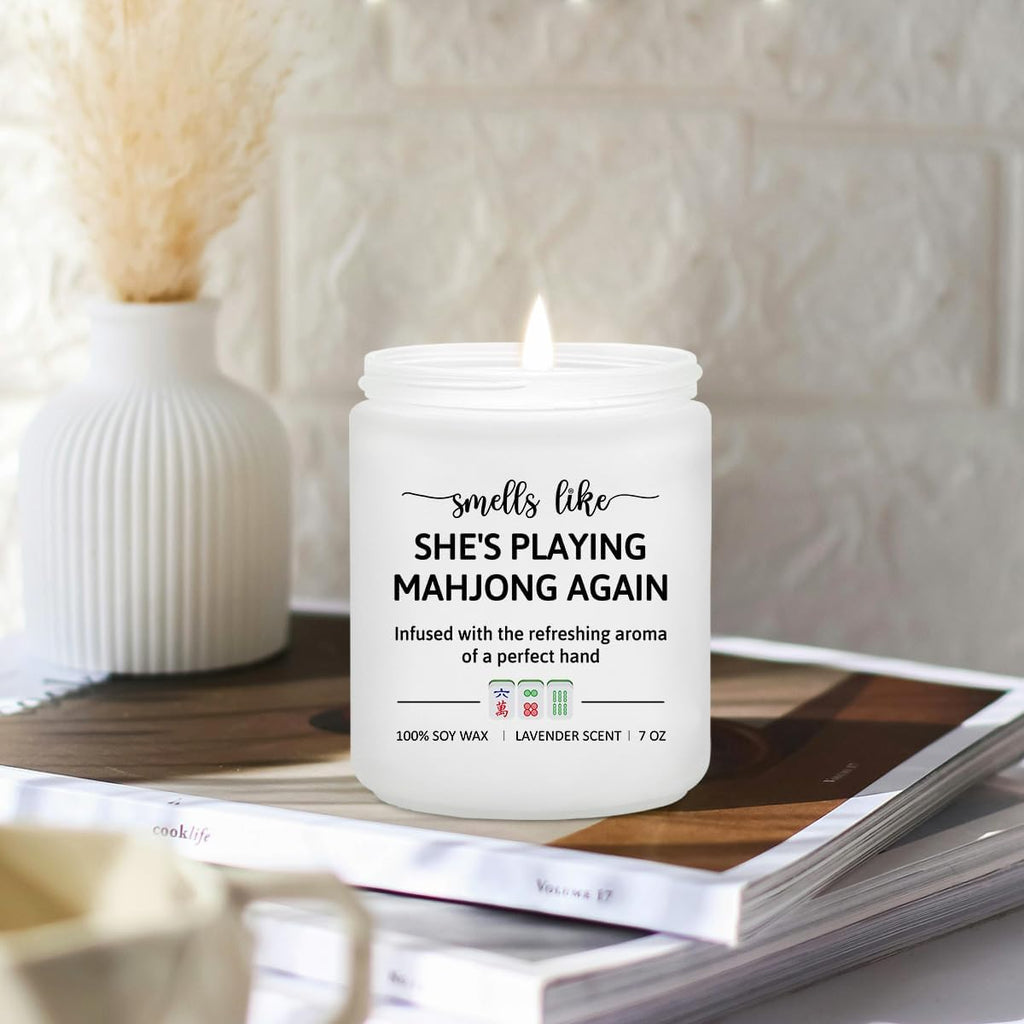 Mahjong Gifts for Women, Mahjong Accessories Gifts, Mah Jong Candle